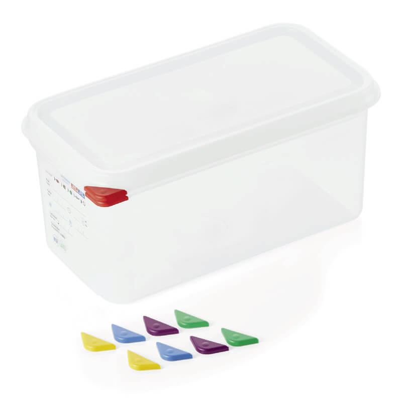Récipient de conservation GN 1/3 avec couvercle, PP - 6 l / H 15 cm (1 pièce) Récipient de conservation GN 1/3 avec couvercle, PP - 6 l / H 15 cm (1 pièce)
