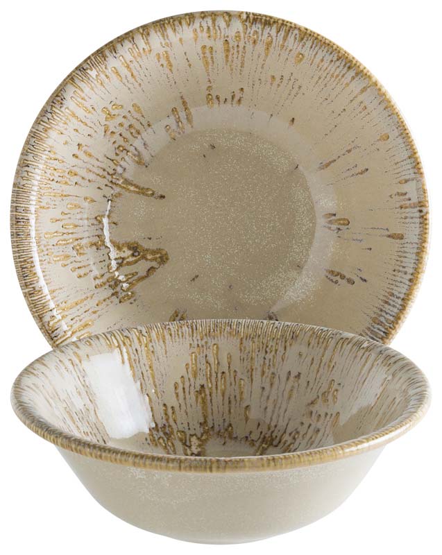 Bonna Snell Sand Gourmet plat 16cm, 40cl beige - 12 pièces Bonna Snell Sand Gourmet plat 16cm, 40cl beige - 12 pièces