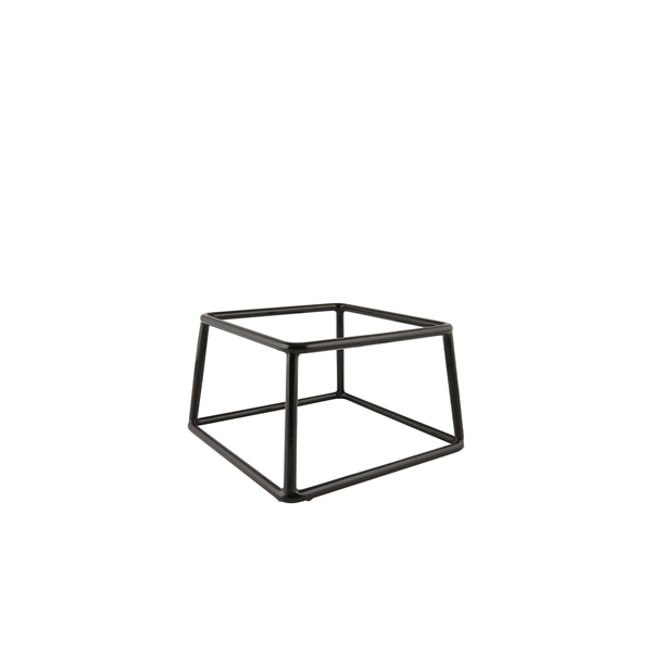 Support de buffet carré, antidérapant, noir - 18 x 10 cm Support de buffet carré, antidérapant, noir - 18 x 10 cm