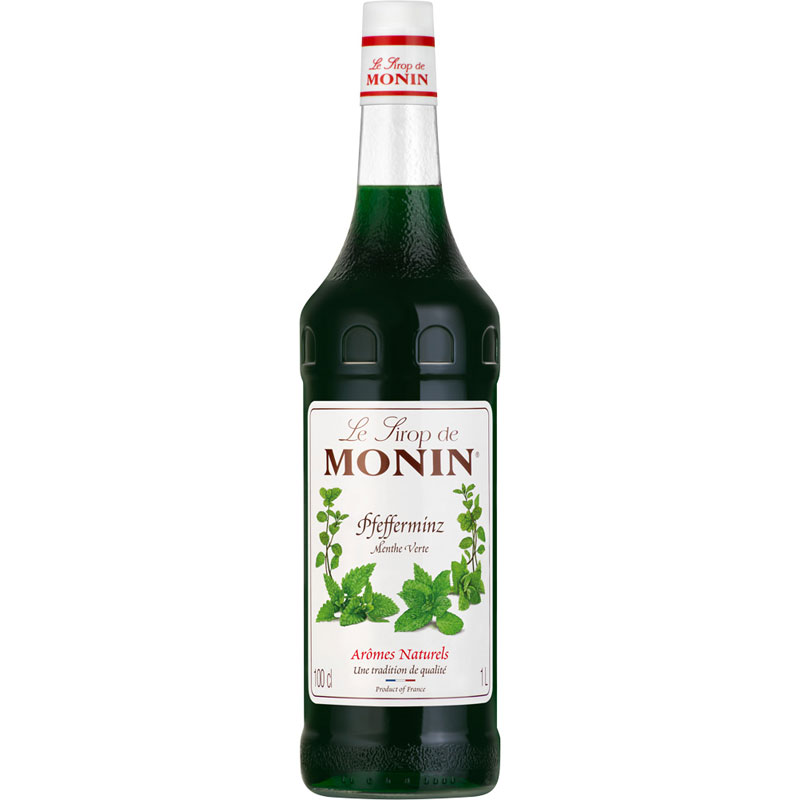 Menthe poivrée, verte - Sirop Monin (1,0l) Menthe poivrée, verte - Sirop Monin (1,0l)
