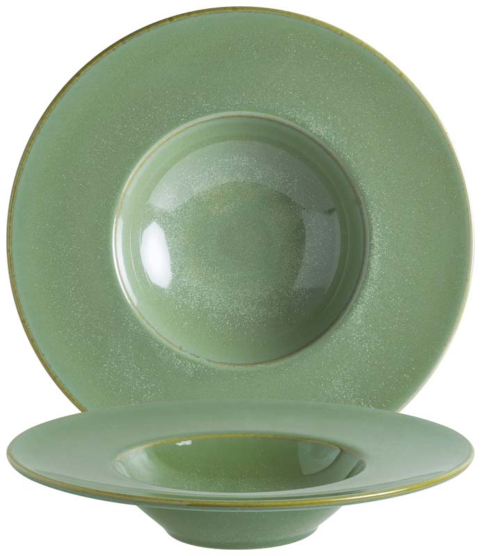 Bonna Sage Banquet Assiette à pâtes 28cm vert - 6 pièces