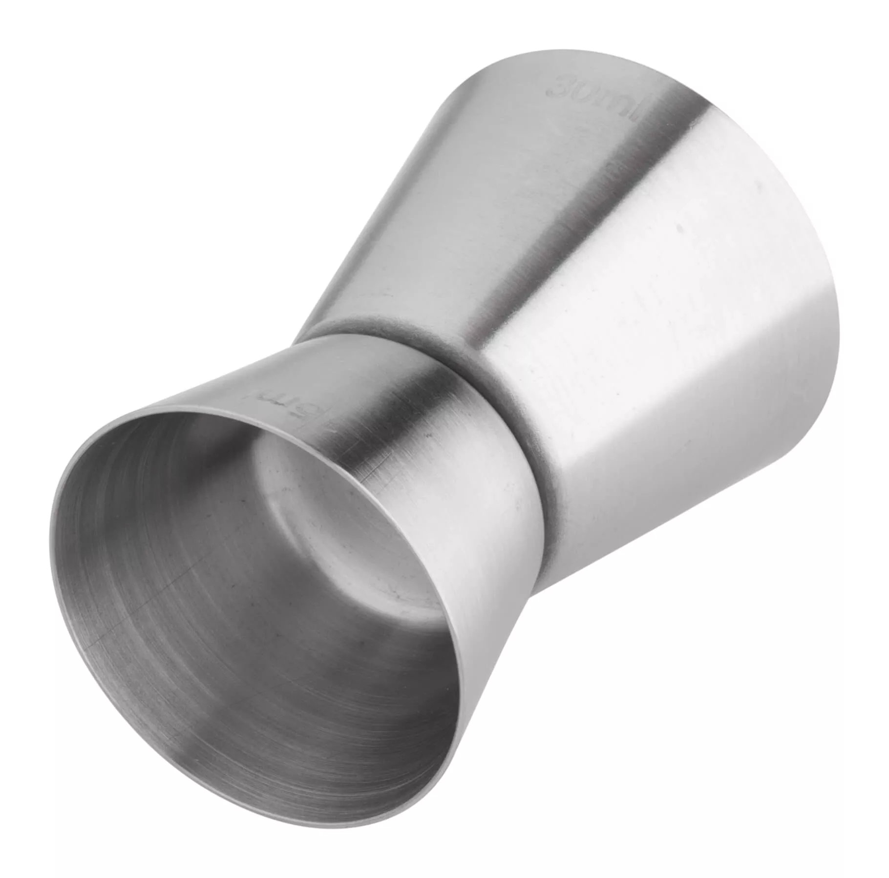 Double mesure de bar, brossé - acier inoxydable (15ml/30ml) Double mesure de bar, brossé - acier inoxydable (15ml/30ml)