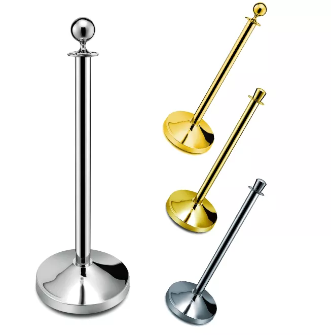 Poteau de délimitation pour système de guidage des personnes Poteau de délimitation pour système de guidage des personnes