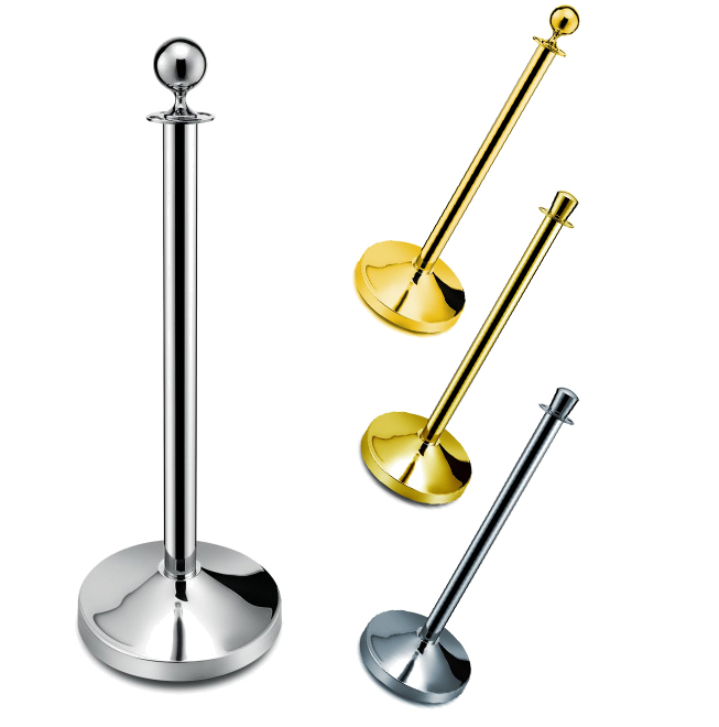 Poteau de délimitation pour système de guidage des personnes