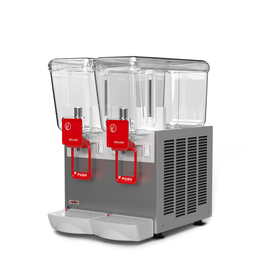Distributeur de boissons froides Arctic Deluxe 12/2 AA - 2 x 12 litres, système à ailettes mélangeuses