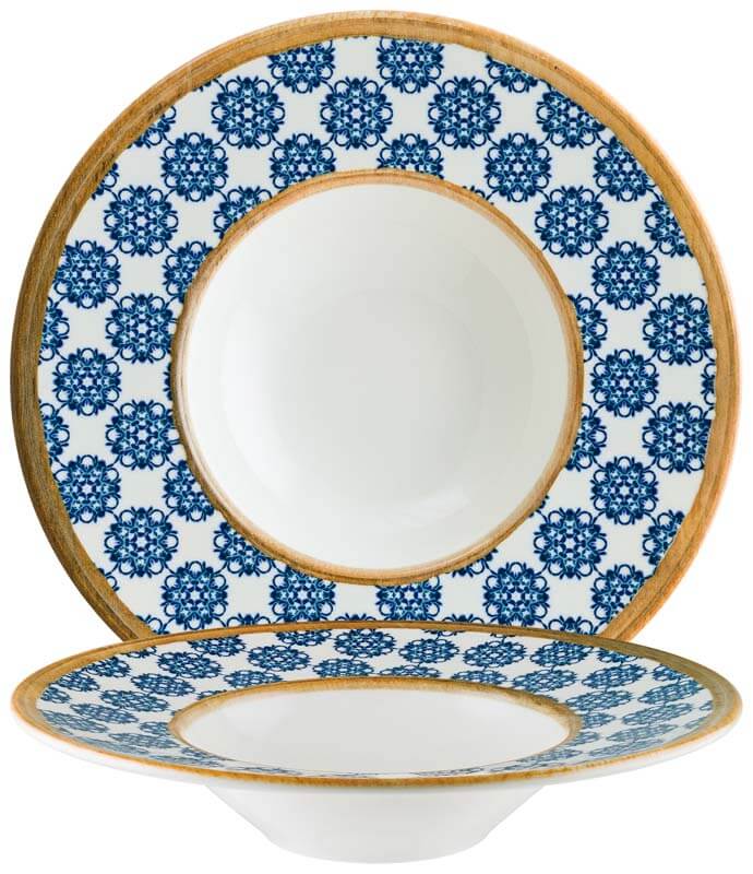 Bonna Lotus Banquet assiette à pâtes 28cm bleu - 6 pièces Bonna Lotus Banquet assiette à pâtes 28cm bleu - 6 pièces