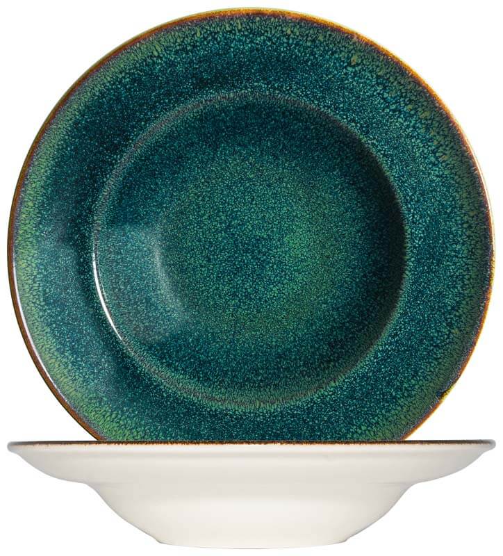 Bonna Ore Mar Gourmet Assiette à pâtes 27cm, 45cl vert - 6 pièces Bonna Ore Mar Gourmet Assiette à pâtes 27cm, 45cl vert - 6 pièces