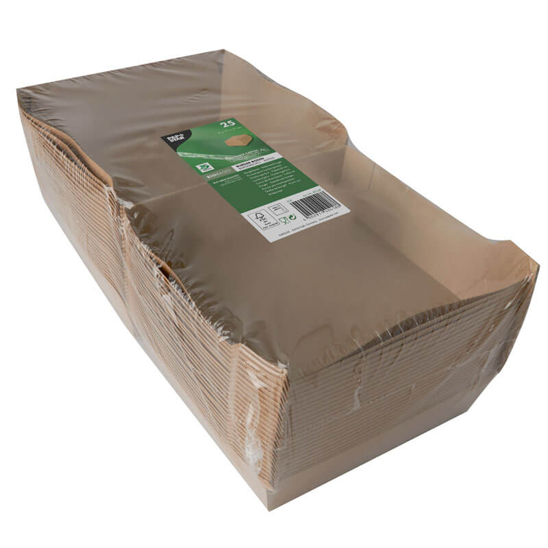 Burgerbox XXL, carton brun - 9x18,5x18,5cm (25 pièces) Burgerbox XXL, carton brun - 9x18,5x18,5cm (25 pièces)
