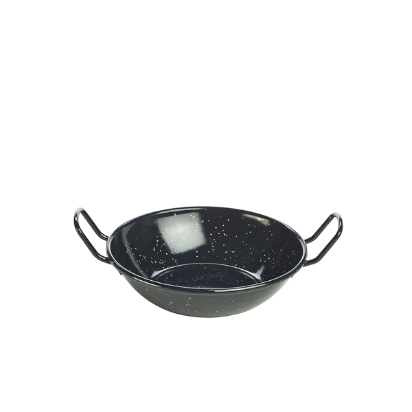 Bol en émail avec anses, noir - 16 cm/520 ml (10 pièces) Bol en émail avec anses, noir - 16 cm/520 ml (10 pièces)