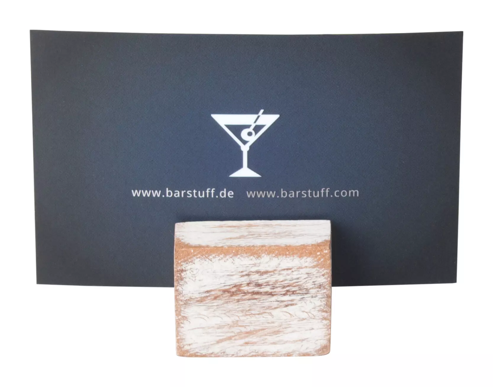 Porte-cartes en bois mini, white wash - 3x2,5x2,5cm Porte-cartes en bois mini, white wash - 3x2,5x2,5cm