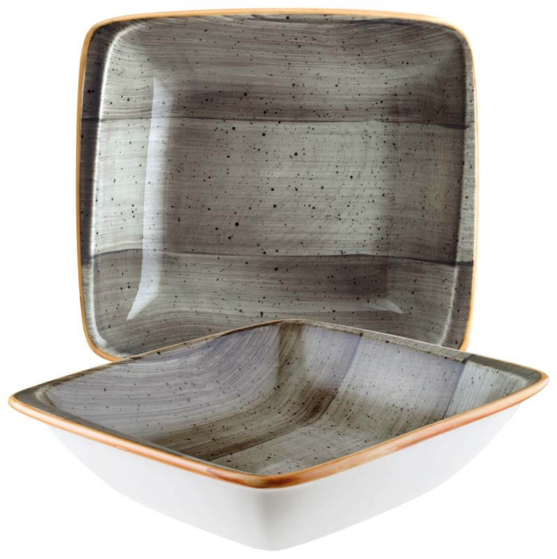Bonna Aura Space Moove plat 19x17cm gris - 12 pièces Bonna Aura Space Moove plat 19x17cm gris - 12 pièces