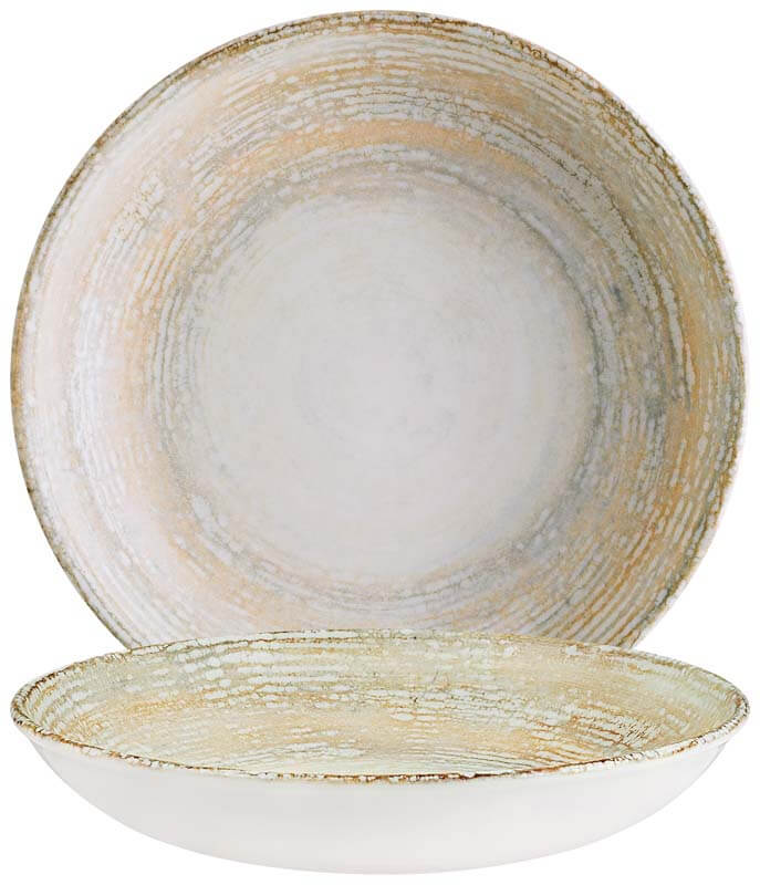 Bonna Patera Bloom Assiette creuse 28cm beige - 6 pièces Bonna Patera Bloom Assiette creuse 28cm beige - 6 pièces