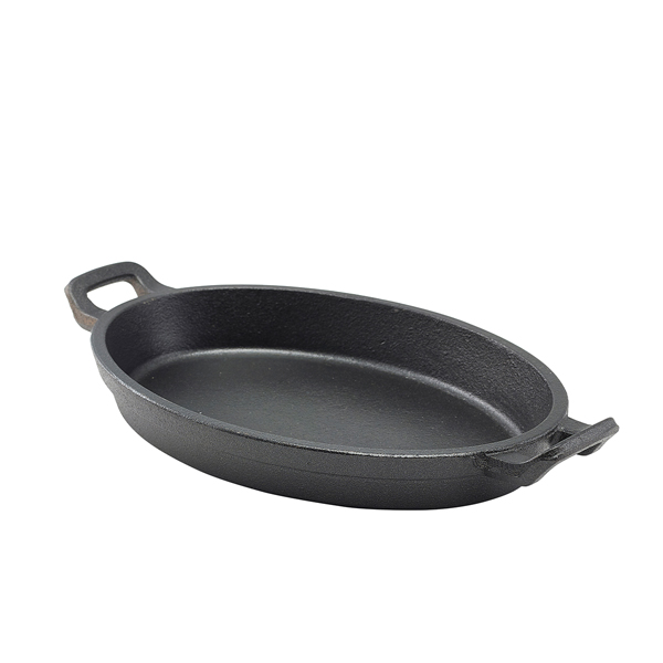 Plat à gratin ovale avec poignées, fonte - 24 x 17,3 x 3,4 cm (6 pièces) Plat à gratin ovale avec poignées, fonte - 24 x 17,3 x 3,4 cm (6 pièces)
