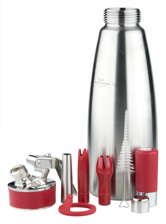 iSi Chauffe-crème "Gourmet Whip PLUS", acier inoxydable - 1,0l