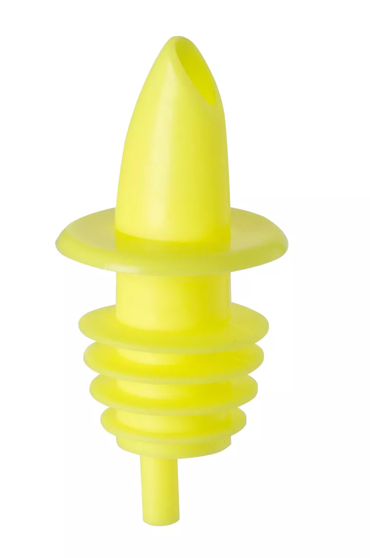 Verseur de bouteilles "Eco", plastique jaune fluo Verseur de bouteilles "Eco", plastique jaune fluo