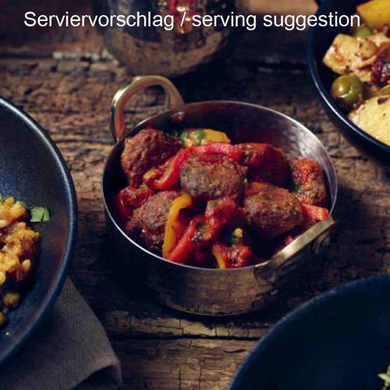 Mini-casserole, acier inoxydable martelé - 12 x 3,5 cm (12 pièces)