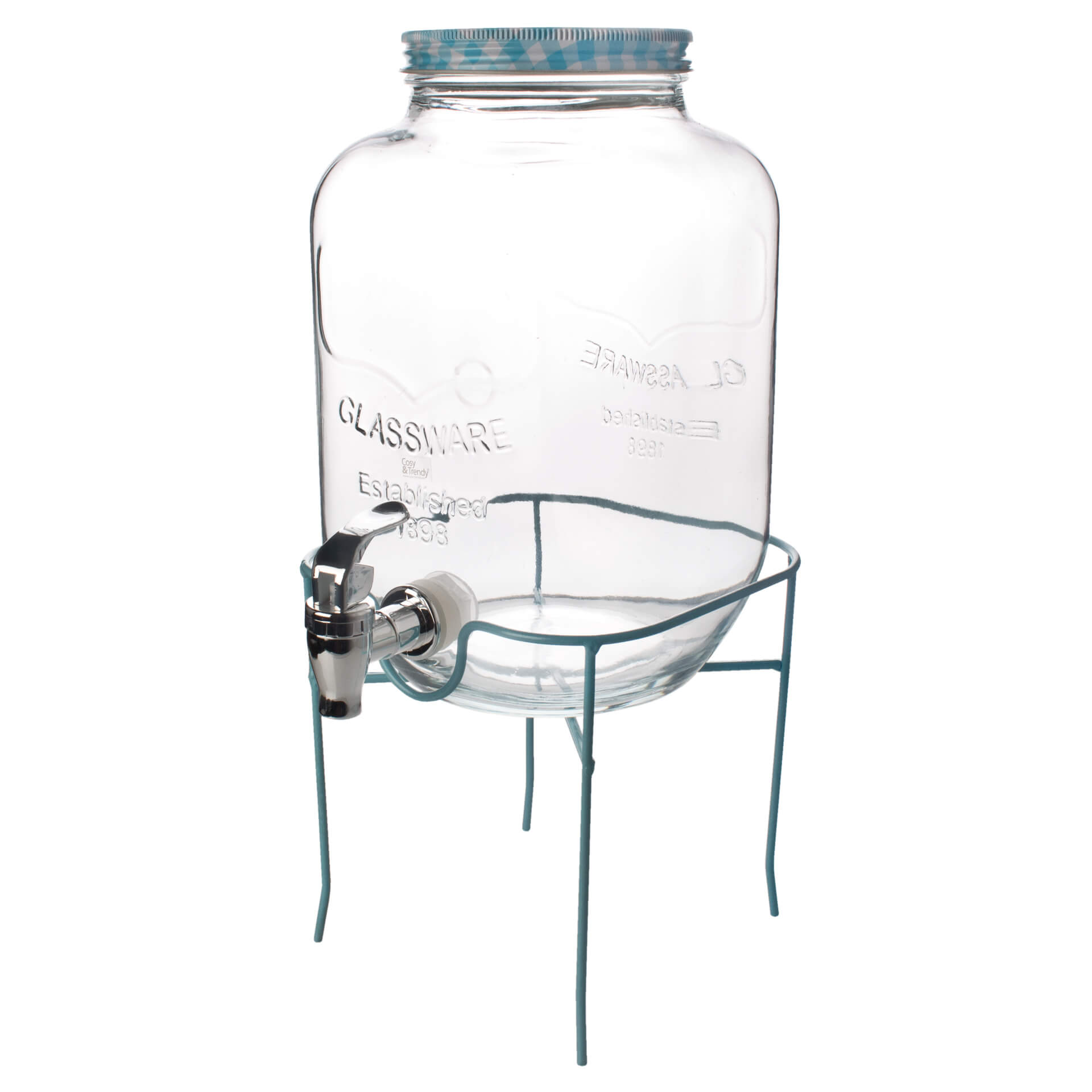 Distributeur de boissons avec couvercle et support - 4,5 l