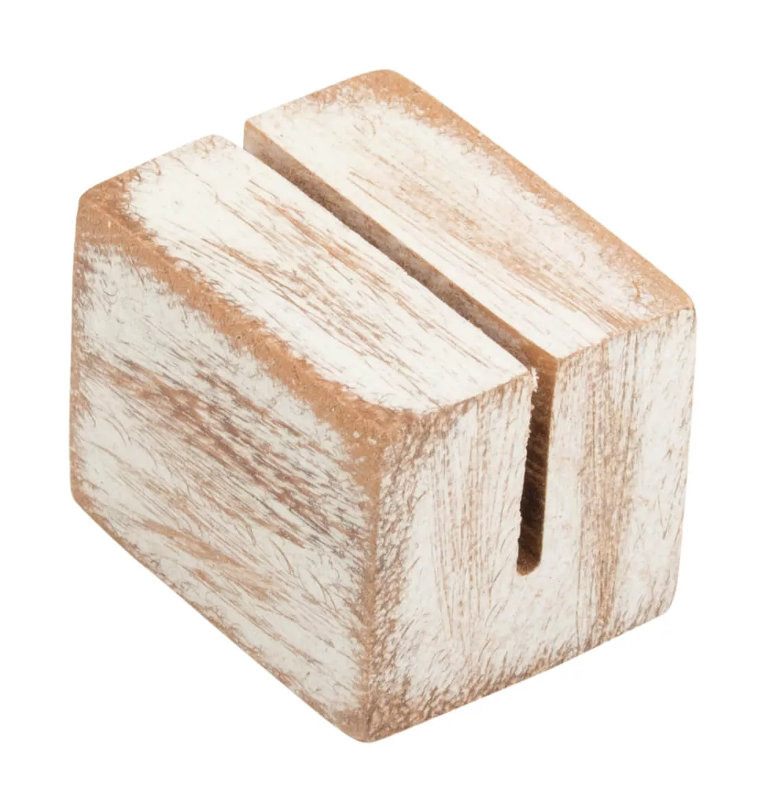 Porte-cartes en bois mini, white wash - 3x2,5x2,5cm Porte-cartes en bois mini, white wash - 3x2,5x2,5cm