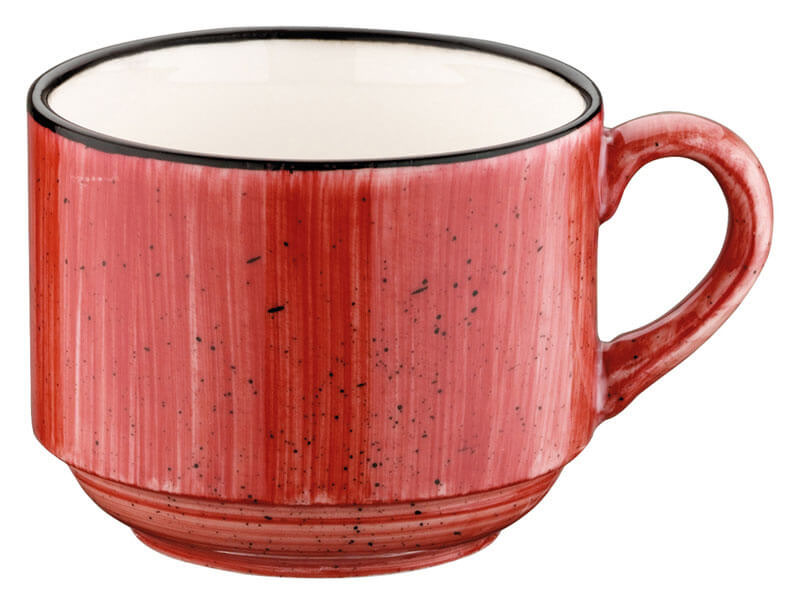 Bonna Aura Passion Banquet Tasse supérieure 21cl empilable rouge - 6 pièces Bonna Aura Passion Banquet Tasse supérieure 21cl empilable rouge - 6 pièces