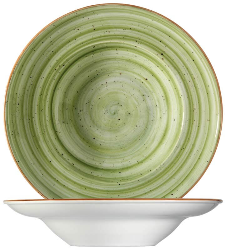Bonna Aura Therapy Assiette à pâtes Gourmet 27cm vert - 6 pièces Bonna Aura Therapy Assiette à pâtes Gourmet 27cm vert - 6 pièces