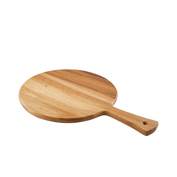 Planche à pizza / paddleboard ronde, bois d'acacia - 28 x 42 x 1,5 cm Planche à pizza / paddleboard ronde, bois d'acacia - 28 x 42 x 1,5 cm