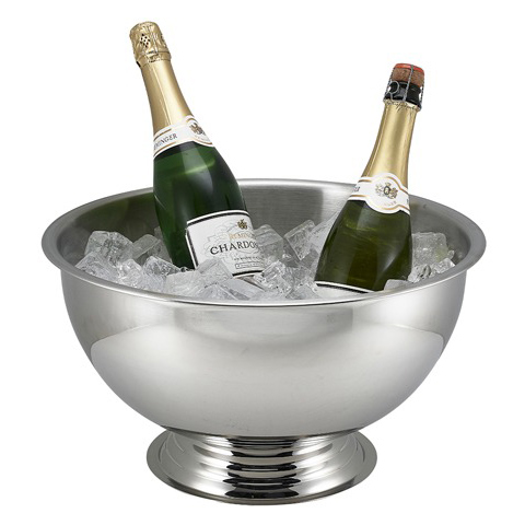 Seau à champagne, acier inoxydable - couleur argent (38 cm/13 l) Seau à champagne, acier inoxydable - couleur argent (38 cm/13 l)
