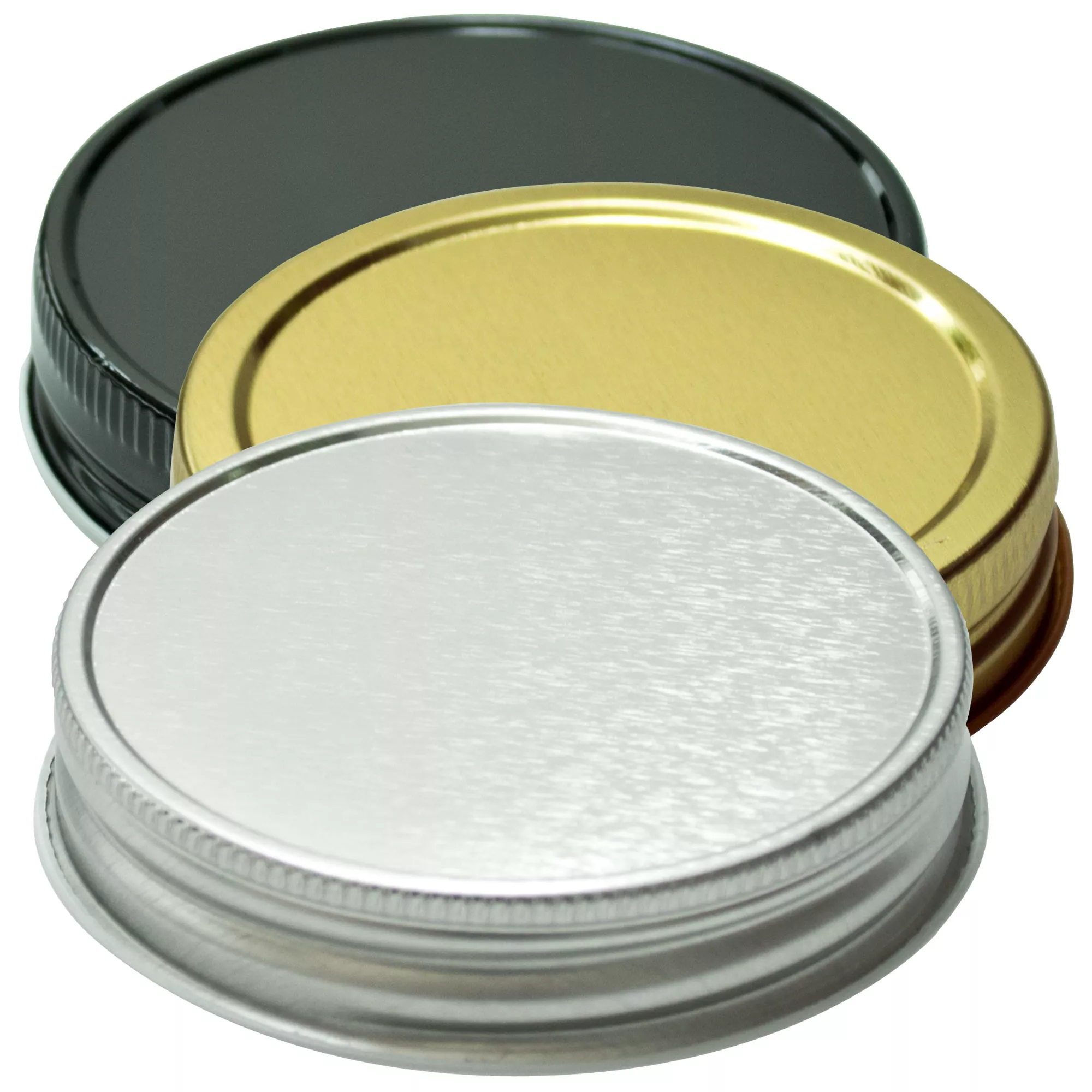 Couvercle à visser 7,3cm - différentes couleurs Couvercle à visser 7,3cm - différentes couleurs