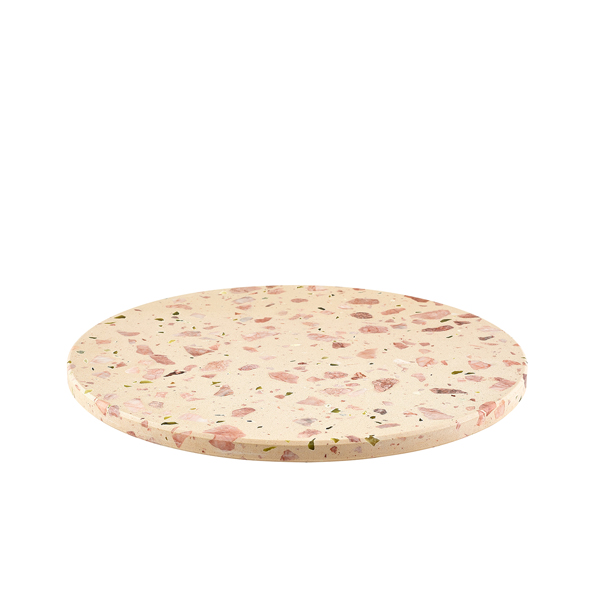 Plateau en terrazzo, rond - 33 cm