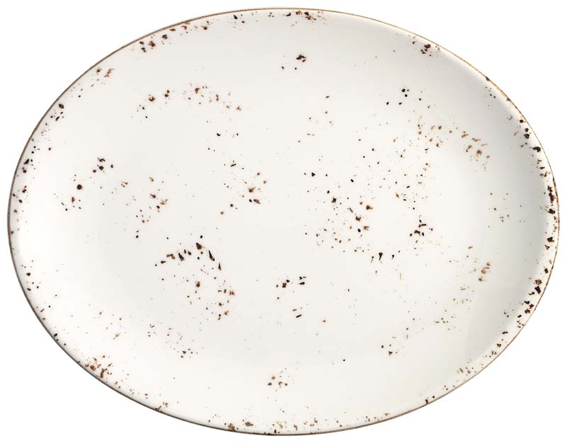 Bonna Grain Moove Plateau ovale 31x24cm crème - 6 pièces Bonna Grain Moove Plateau ovale 31x24cm crème - 6 pièces