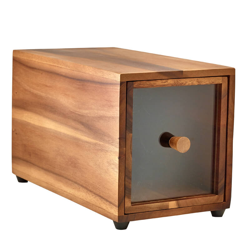 Boîte à pain en bois d'acacia - 17,6 x 32,5 x 19 cm (GN 1/3) Boîte à pain en bois d'acacia - 17,6 x 32,5 x 19 cm (GN 1/3)