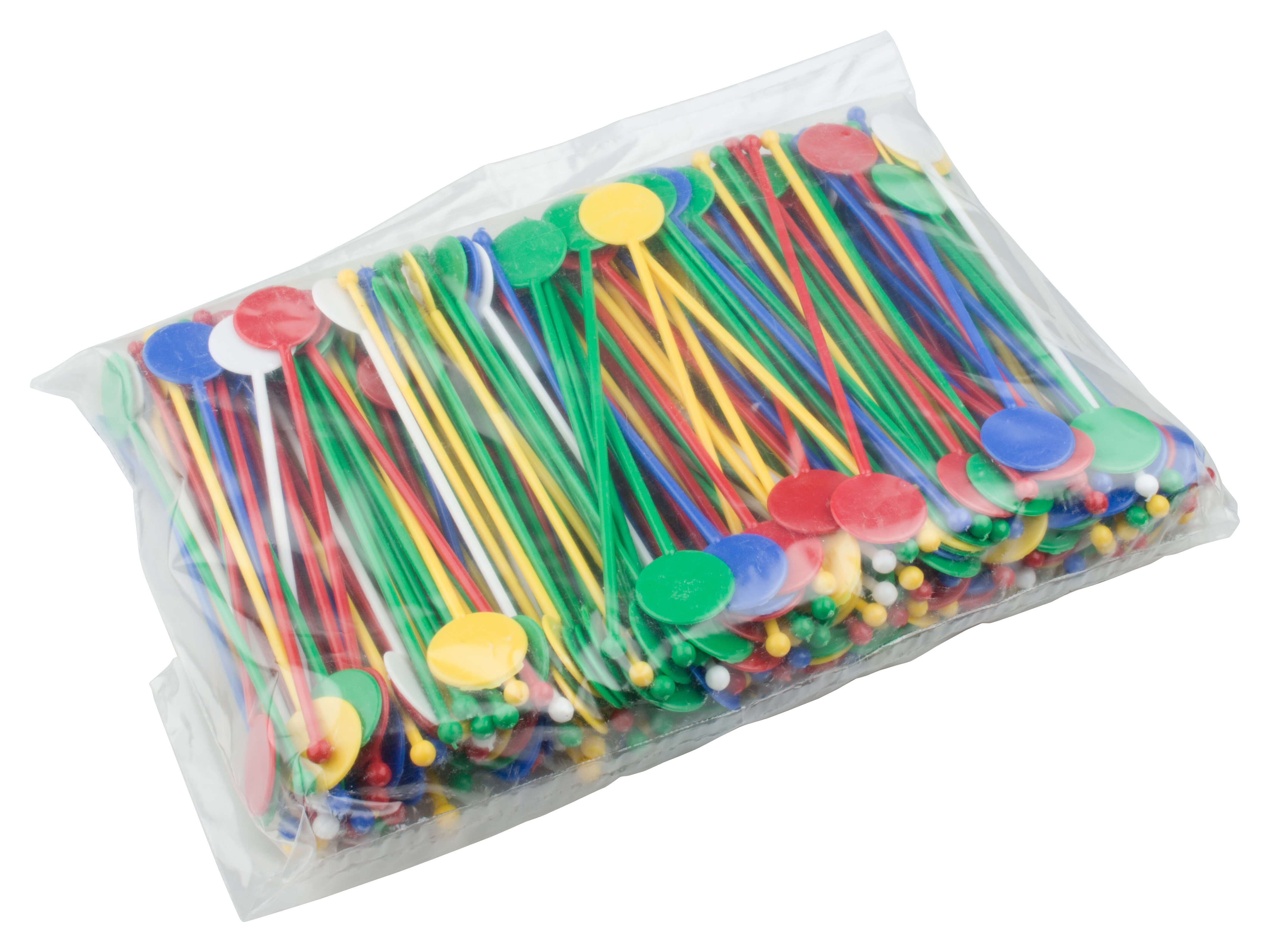Bâtonnet de cocktail disque, coloré - 18,0cm (250 pcs.)
