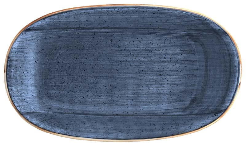 Bonna Aura Dusk Assiette Gourmet ovale 24x14cm bleu - 12 pièces Bonna Aura Dusk Assiette Gourmet ovale 24x14cm bleu - 12 pièces