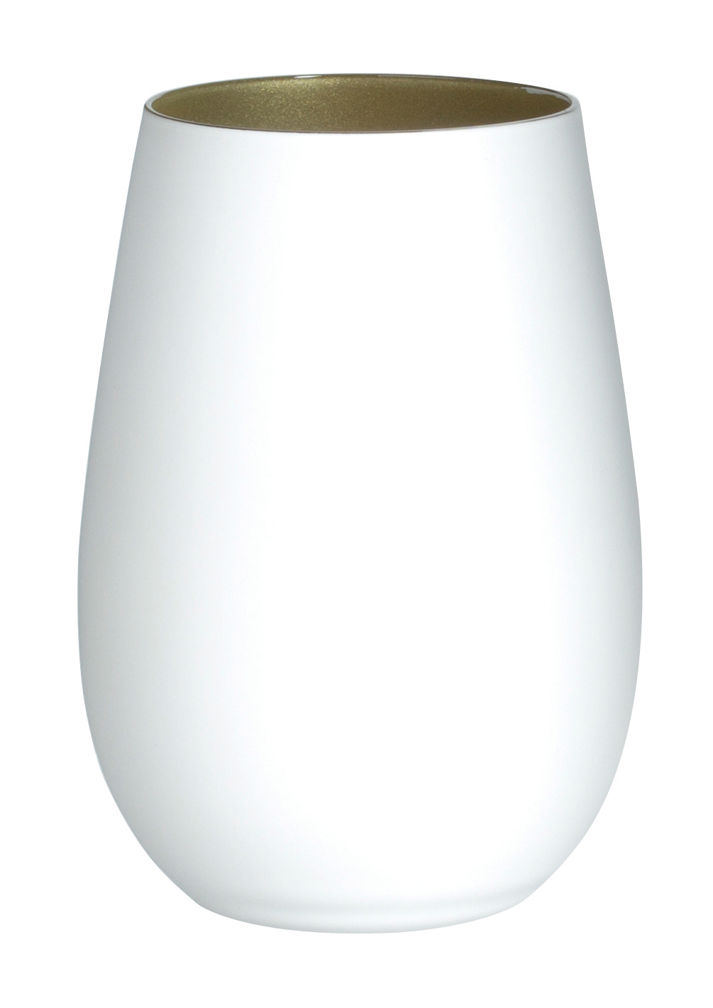 Gobelet, blanc mat/or, Elements Stölzle - 465ml