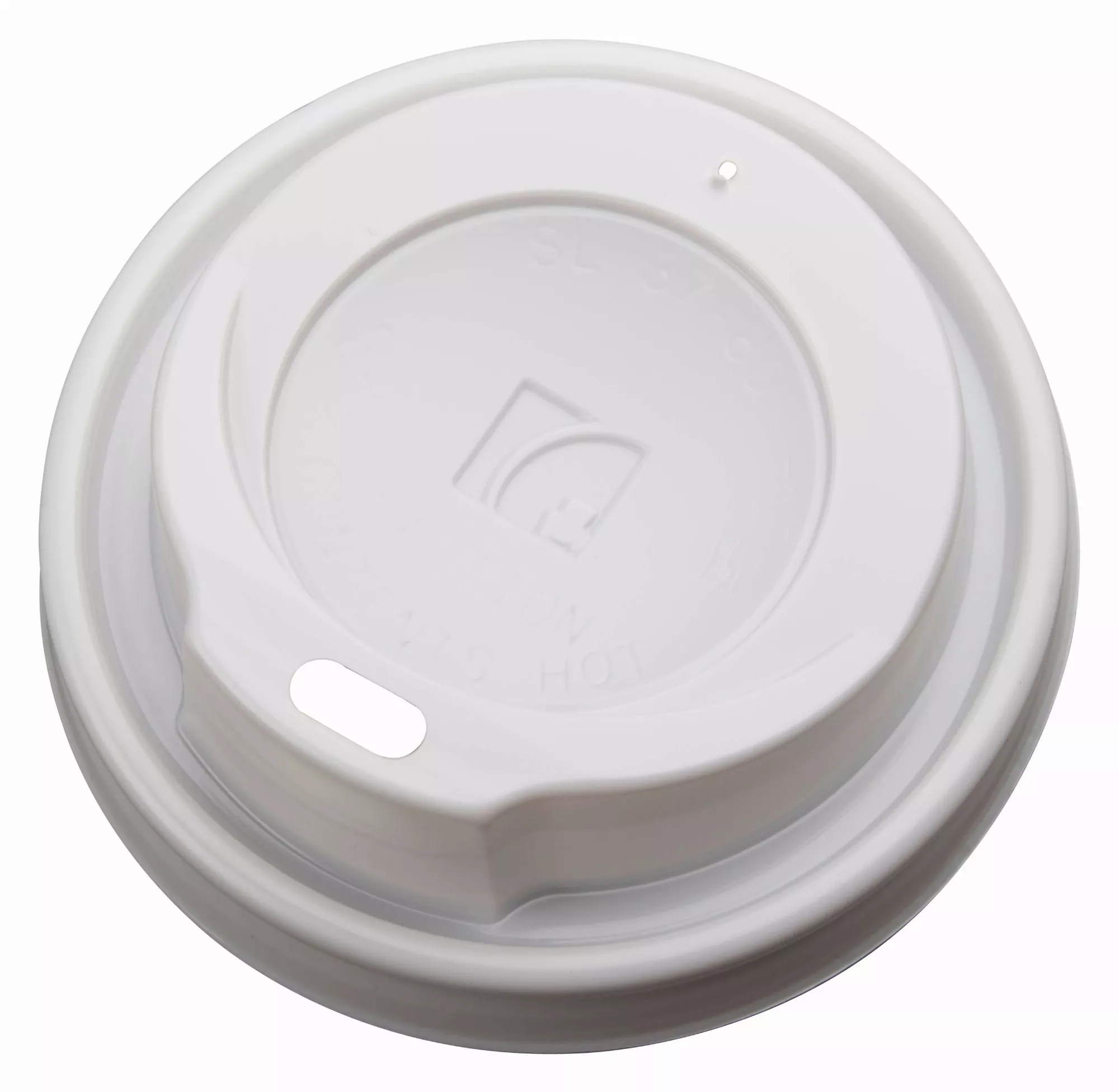 0,2l Couvercle de gobelet à café blanc, Eco - 100 pcs. 0,2l Couvercle de gobelet à café blanc, Eco - 100 pcs.
