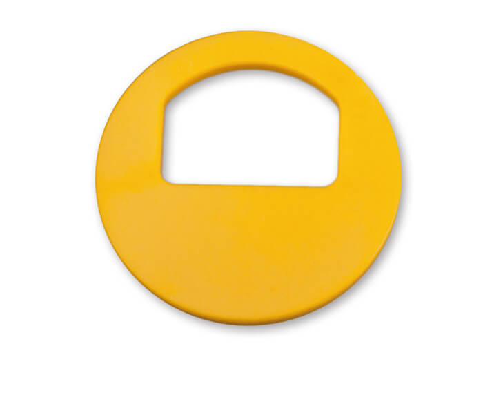 Jeton de vestiaire avec numérotation (100 pcs) - jaune