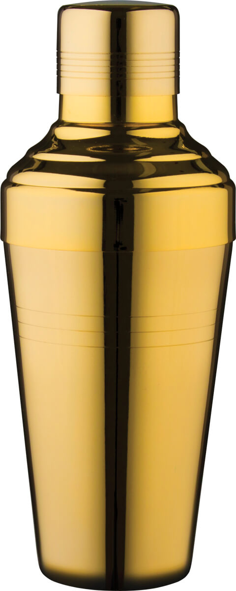 3 parties shaker à cocktail Yukiwa Baron, doré - 410ml