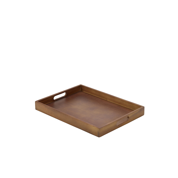 Plateau de service, bois d'acacia - 44 x 32 x 4,5 cm Plateau de service, bois d'acacia - 44 x 32 x 4,5 cm