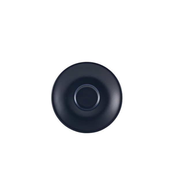Soucoupe à espresso en porcelaine bleu mat – 12 cm (6 pcs)