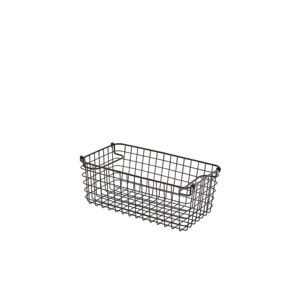 GN 1/3 panier de présentation, fil métallique - noir