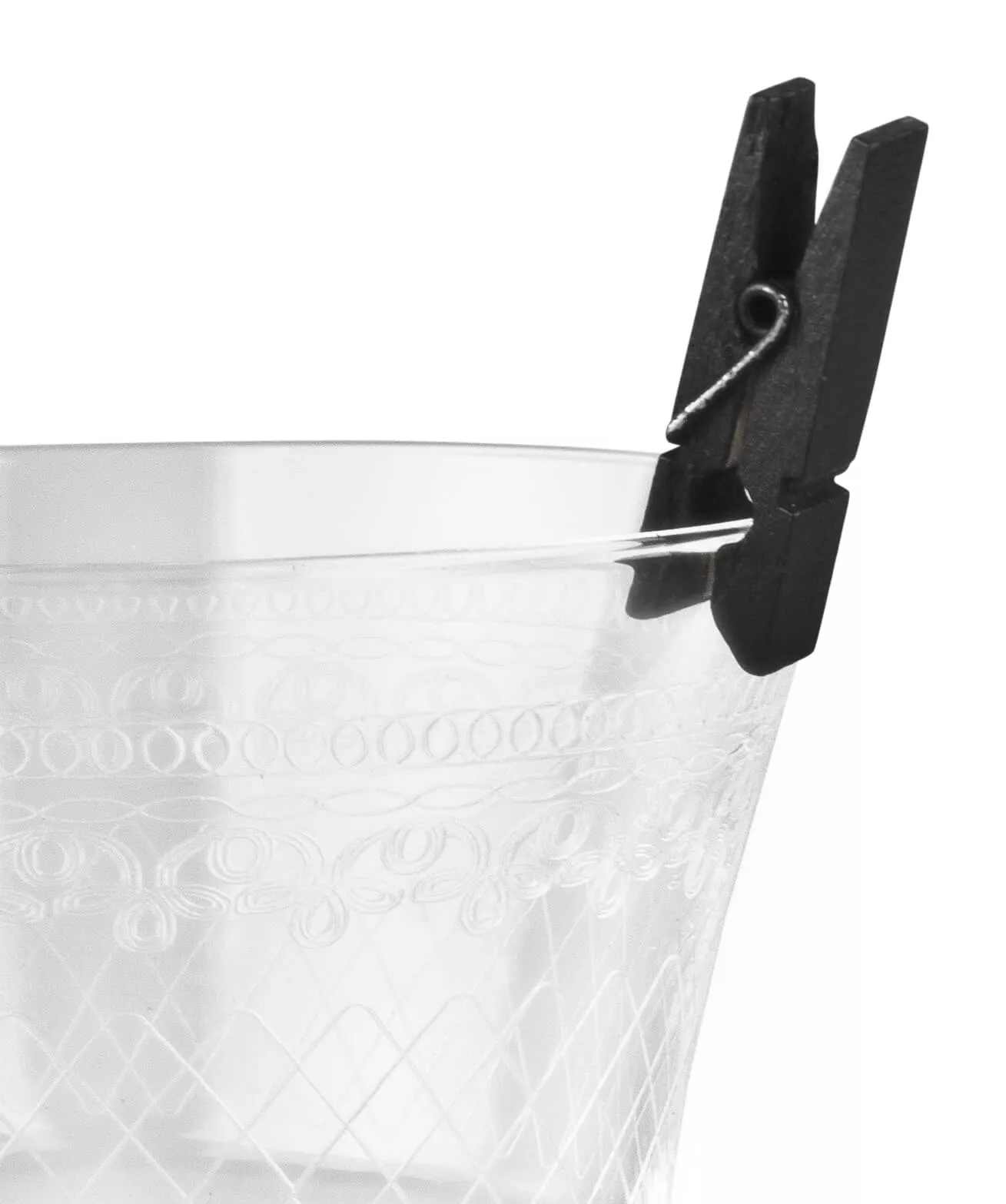 Mini-pinces à linge / marqueurs de verre, noir - 35mm (20 pcs.) Mini-pinces à linge / marqueurs de verre, noir - 35mm (20 pcs.)