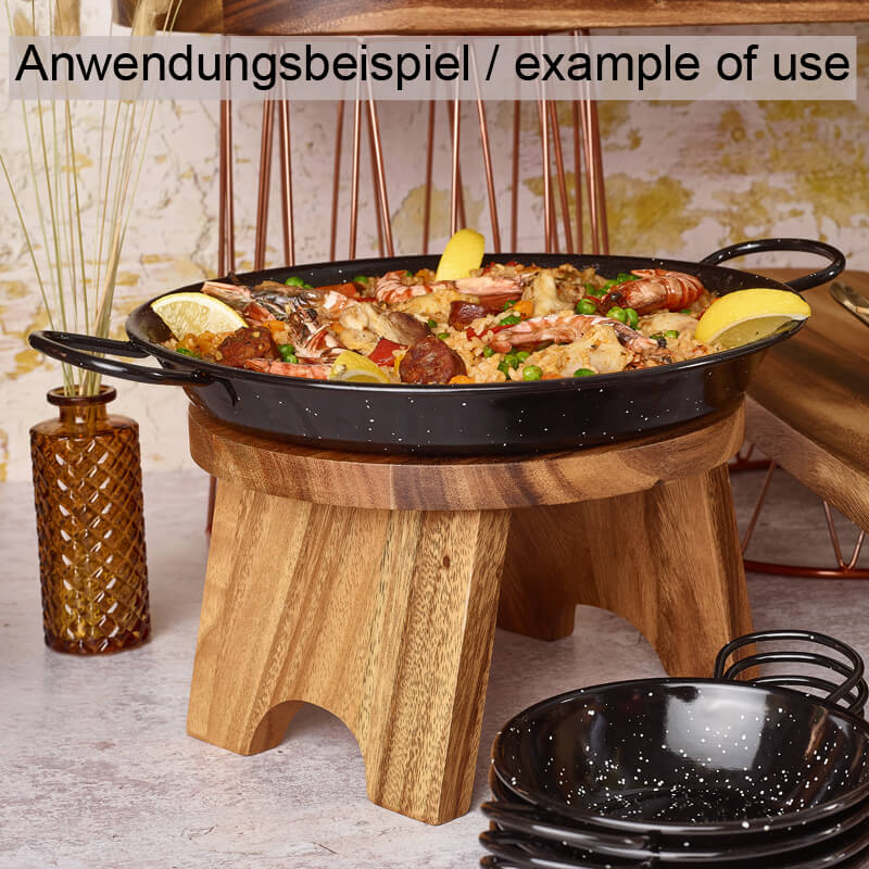 Rehausse pour buffet, ronde, bois d'acacia - 25 cm Rehausse pour buffet, ronde, bois d'acacia - 25 cm