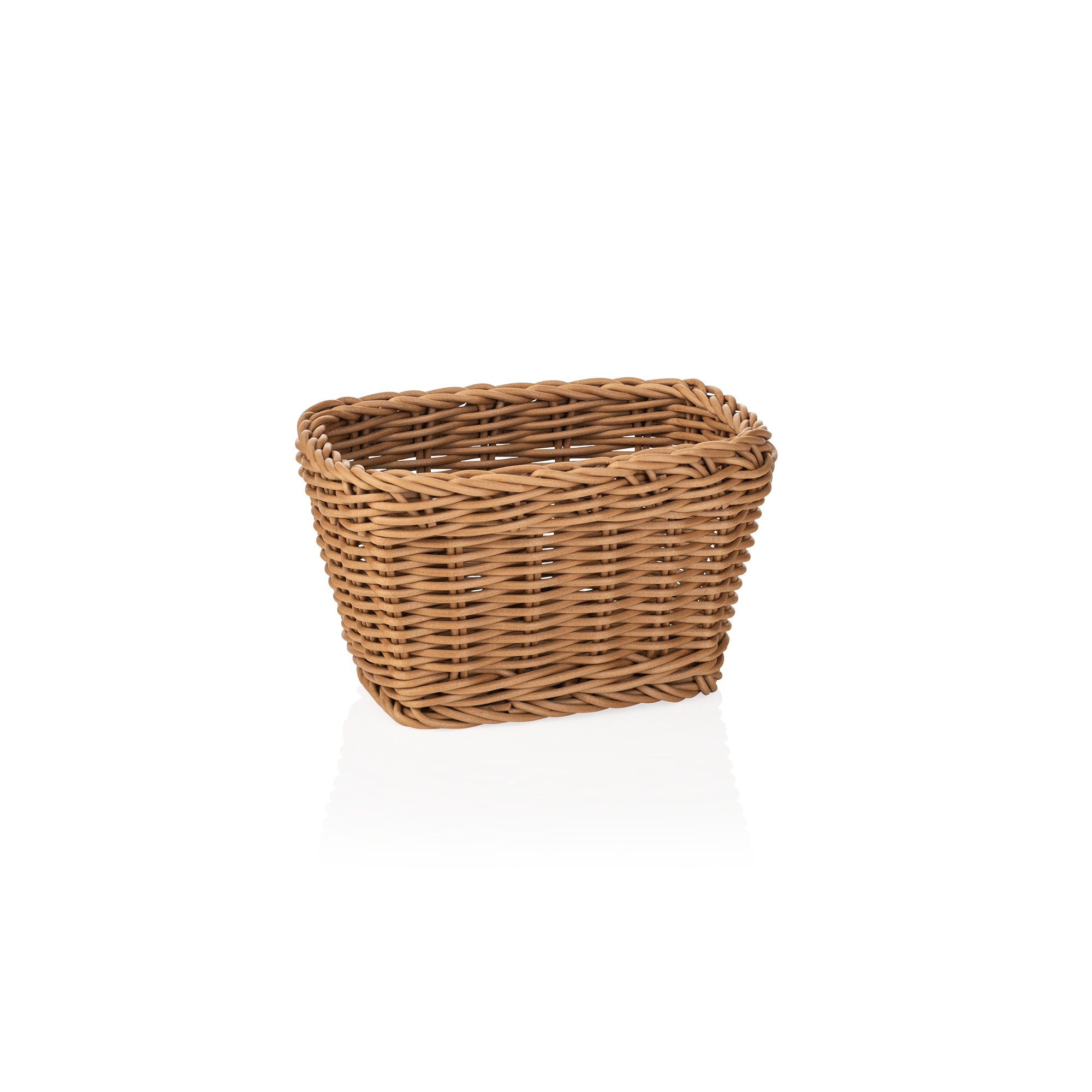 Panier en polypropylène beige - 17x11x9cm Panier en polypropylène beige - 17x11x9cm