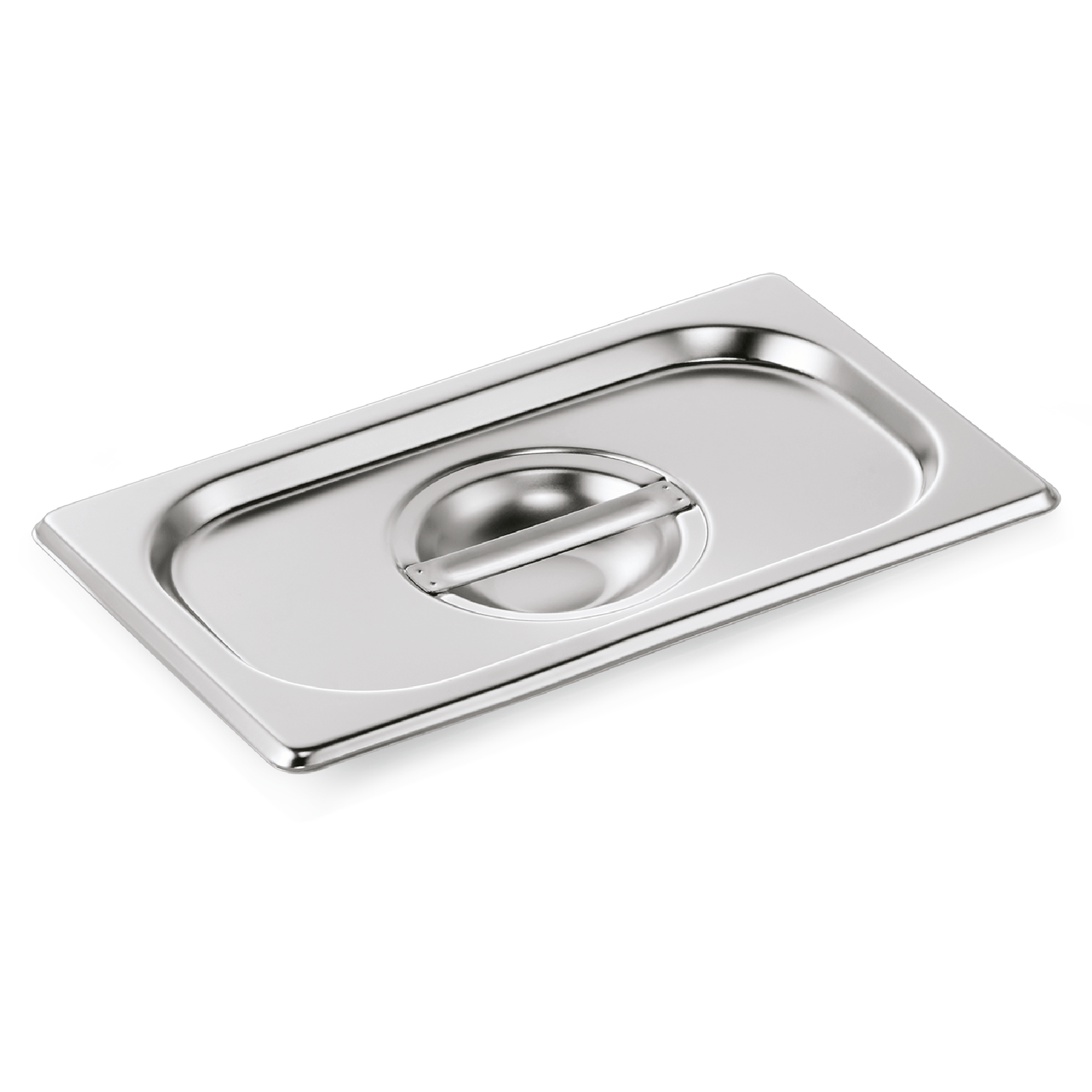 GN 1/4 Couvercle, avec emplacement pour cuillère, CNS (série GN CORE) GN 1/4 Couvercle, avec emplacement pour cuillère, CNS (série GN CORE)