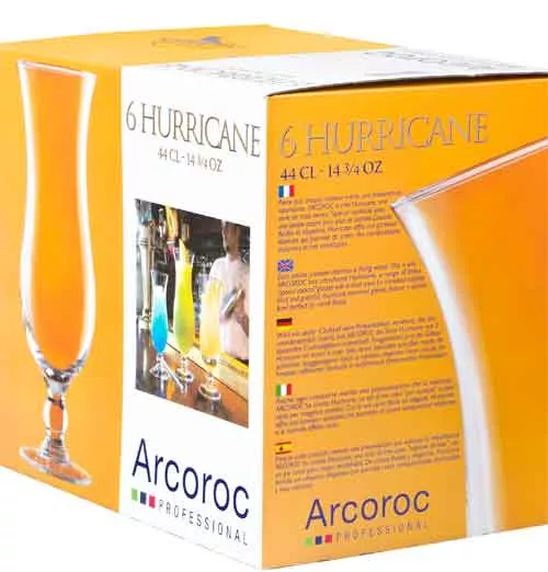 Verre à cocktail Elegance Hurricane, Arcoroc - 440ml (6 pcs.) Verre à cocktail Elegance Hurricane, Arcoroc - 440ml (6 pcs.)