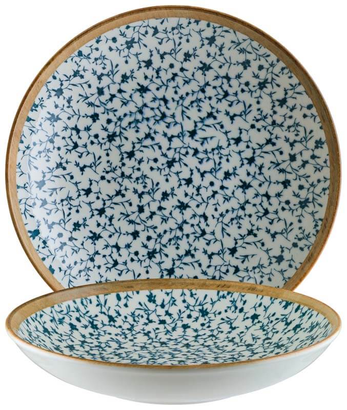 Bonna Calif Bloom Assiette creuse 25cm bleu - 6 pièces Bonna Calif Bloom Assiette creuse 25cm bleu - 6 pièces