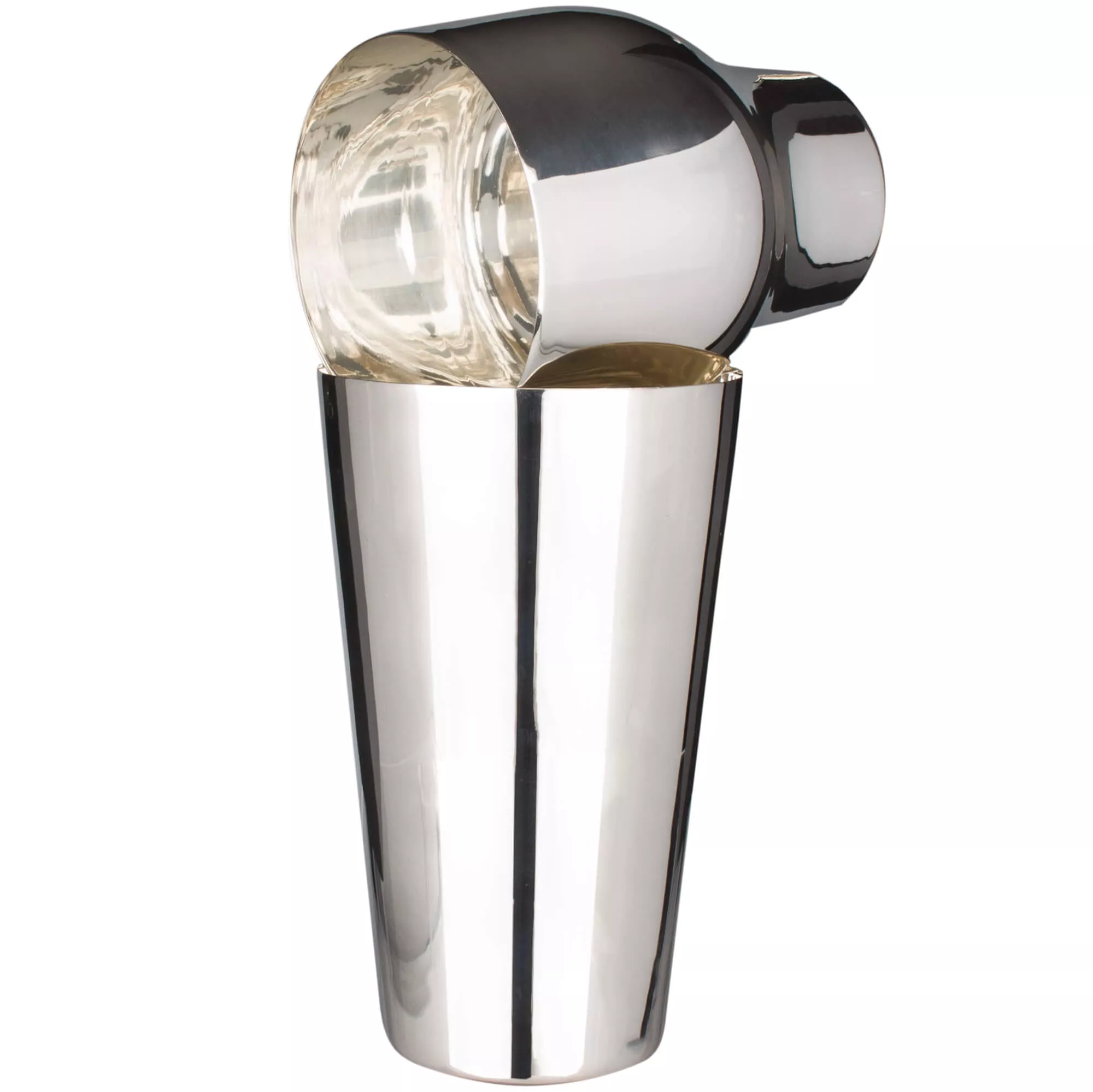 Shaker à cocktail, deux parties, laiton, plaqué argent - 700ml Shaker à cocktail, deux parties, laiton, plaqué argent - 700ml