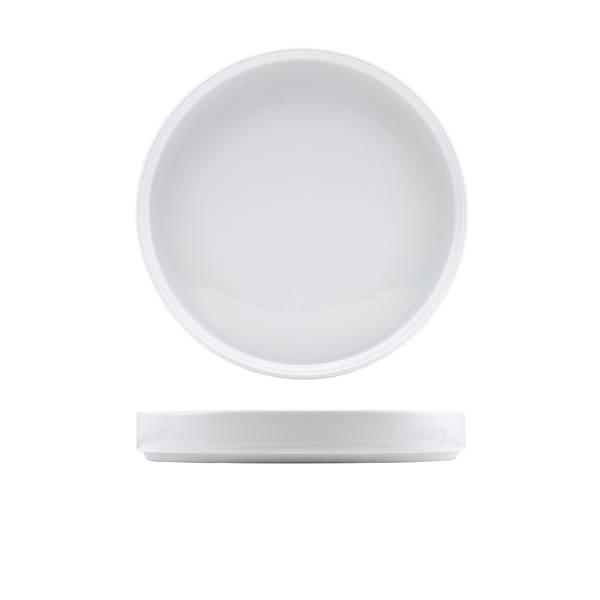 Assiettes de présentation en porcelaine blanche – 25 cm (6 pcs)