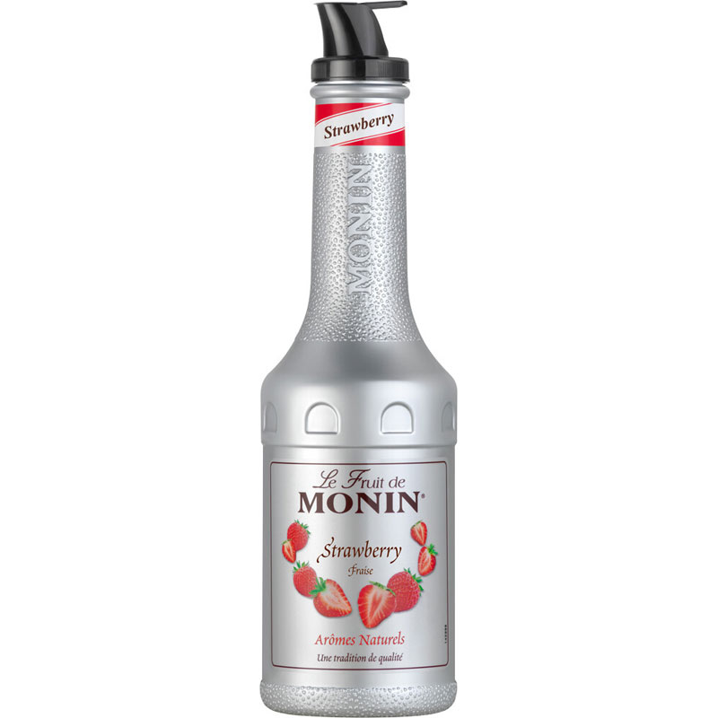 Mélange de purée de fruits à la fraise - Monin (1,0l) Mélange de purée de fruits à la fraise - Monin (1,0l)