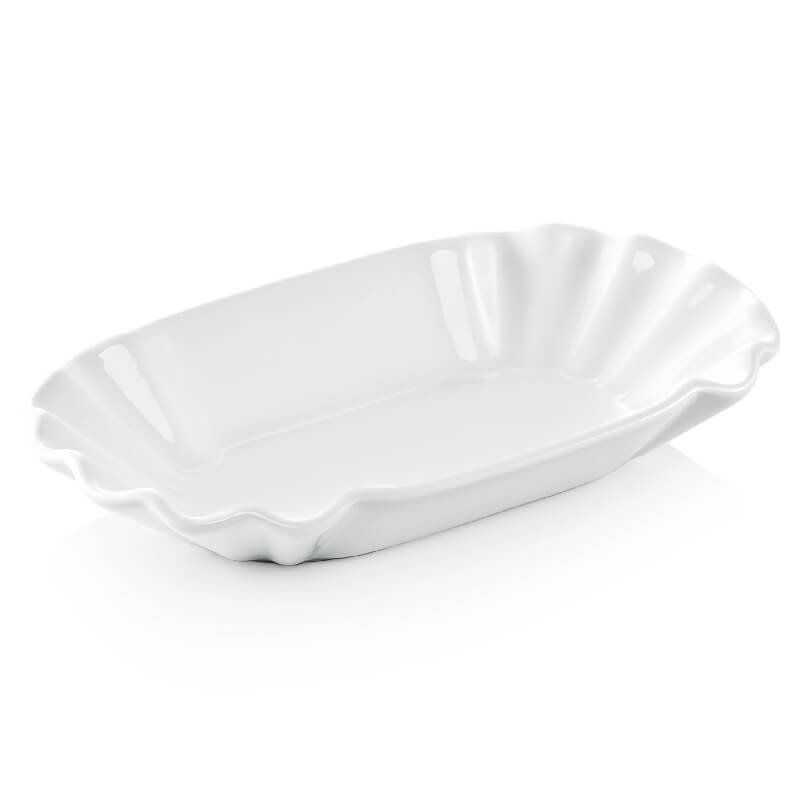 Barquette à frites Porcelaine blanche - 20x11x3cm (6 pcs) Barquette à frites Porcelaine blanche - 20x11x3cm (6 pcs)