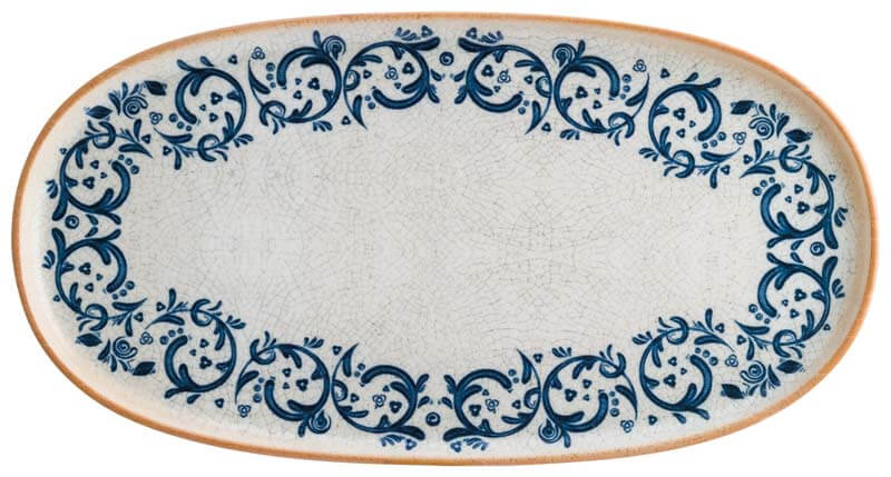 Bonna Viento Hygge Plateau ovale 30x16cm bleu - 6 pièces Bonna Viento Hygge Plateau ovale 30x16cm bleu - 6 pièces